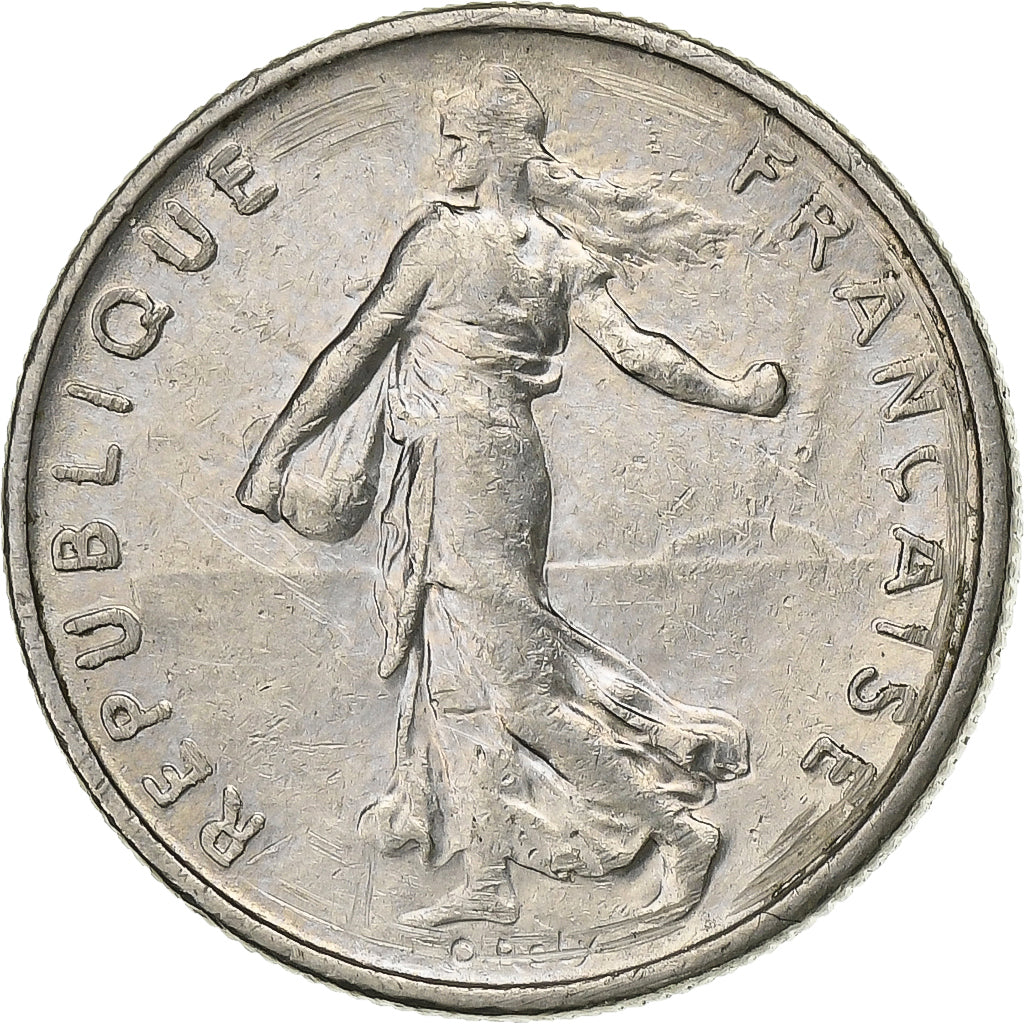 France, 1/2 Franc, Semeuse, 1972, Paris, Nickel, AU(55-58), Gadoury:429