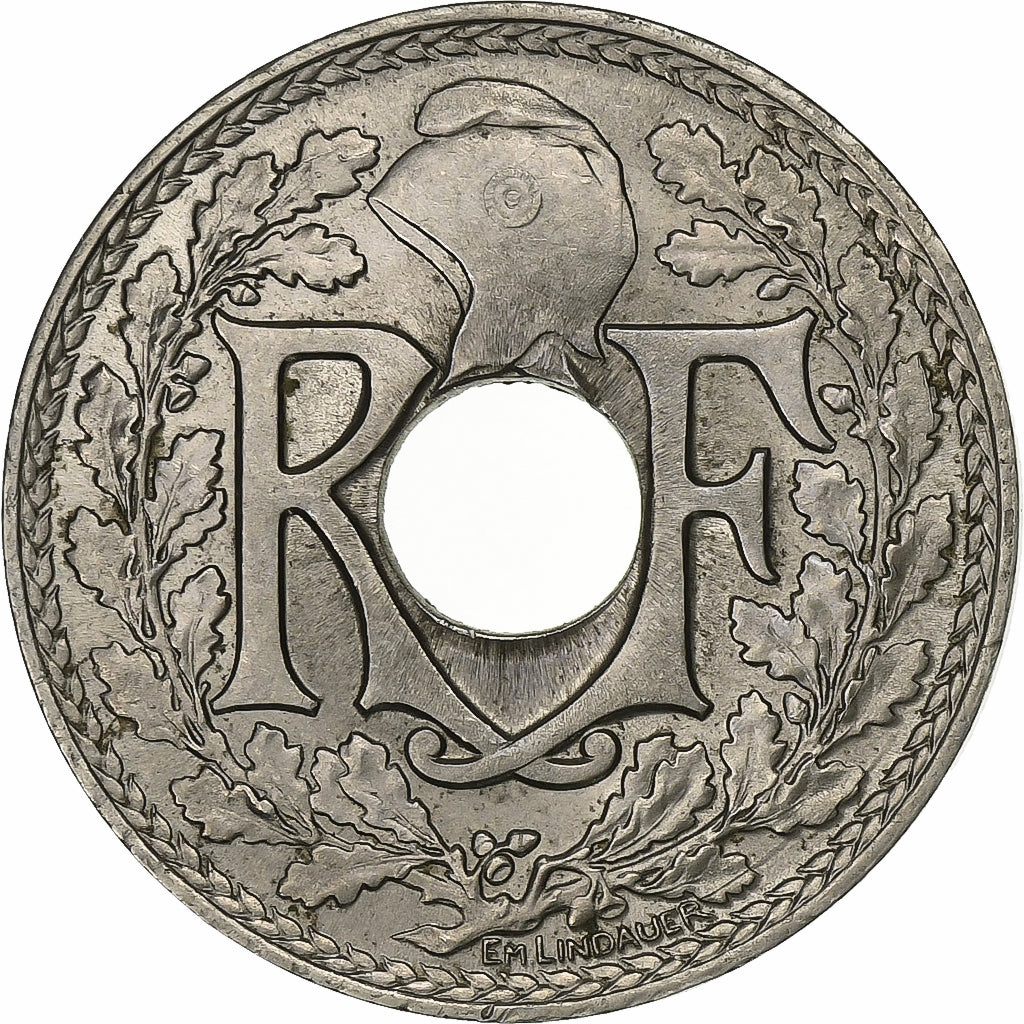 Francia, 25 Centimes, Lindauer, 1915, Paris, Níquel, SC, Gadoury:379, KM:867