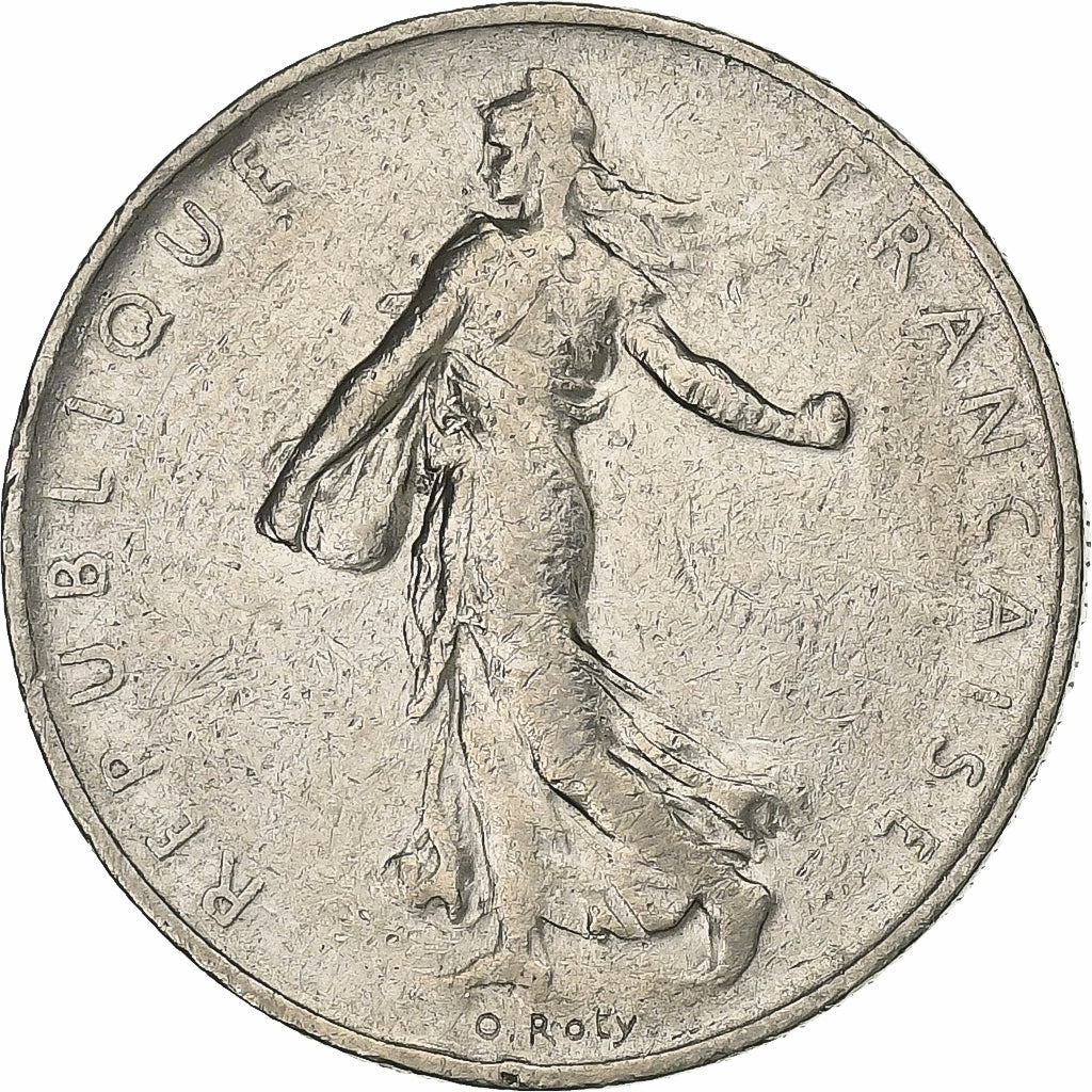 Francja, Franc, Semeuse, 1960, Paris, Nikiel, EF(40-45), KM:925.1