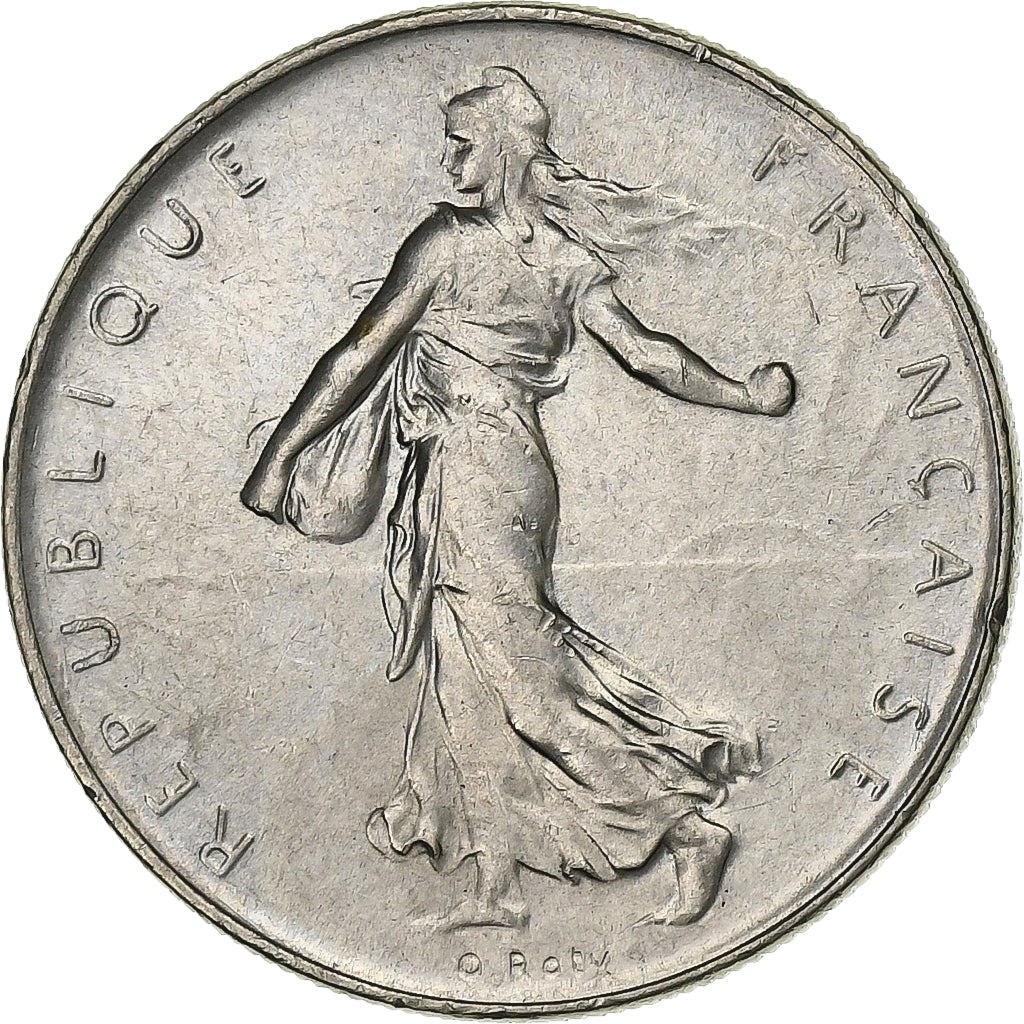 Frankrijk, Franc, Semeuse, 1972, Paris, Nickel, PR+, Gadoury:474, KM:925.1