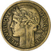Frankrijk, 2 Francs, Morlon, 1938, Paris, Aluminum-Bronze, ZF, Gadoury:535