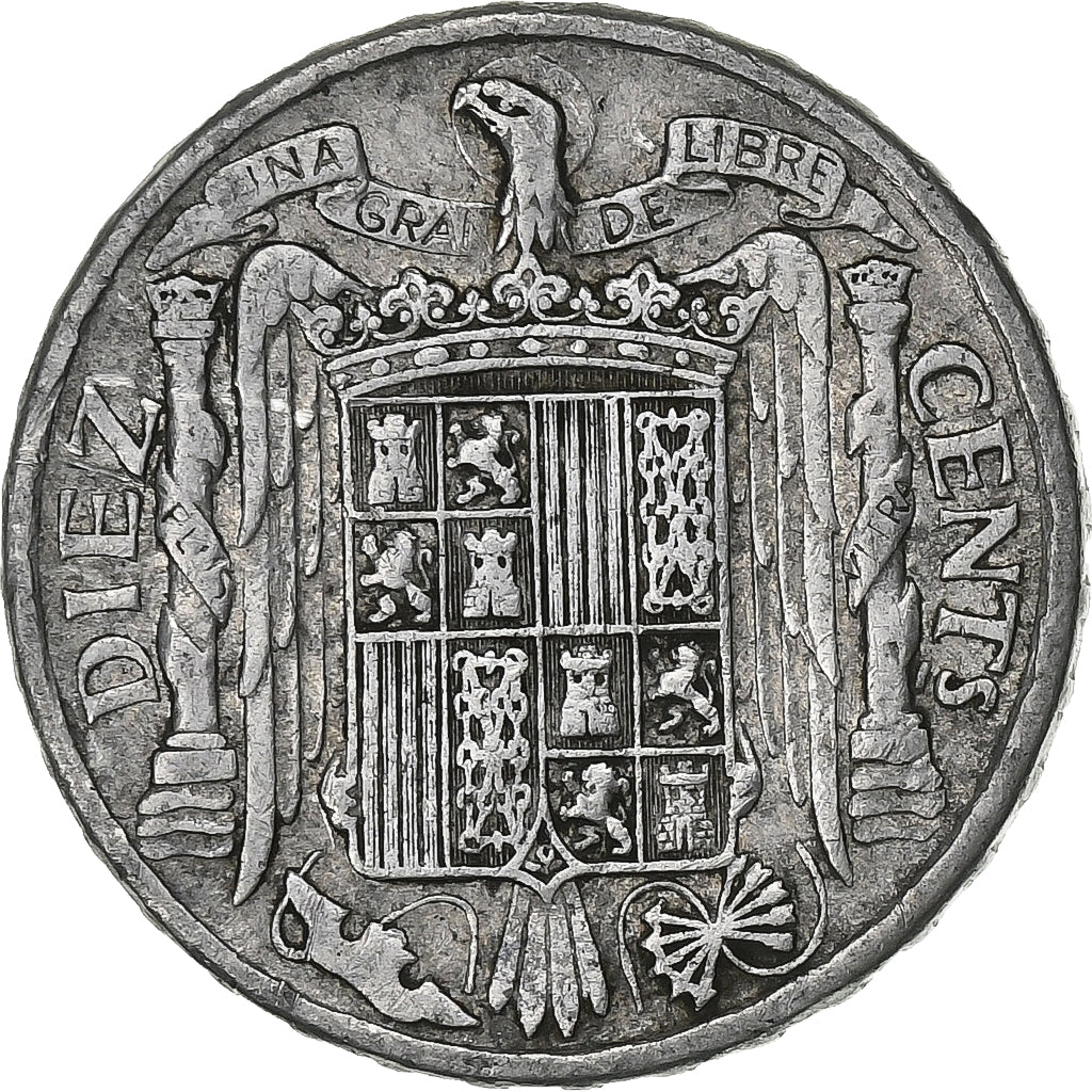 Spanien, 10 Centimos, 1941, Aluminium, S, KM:766