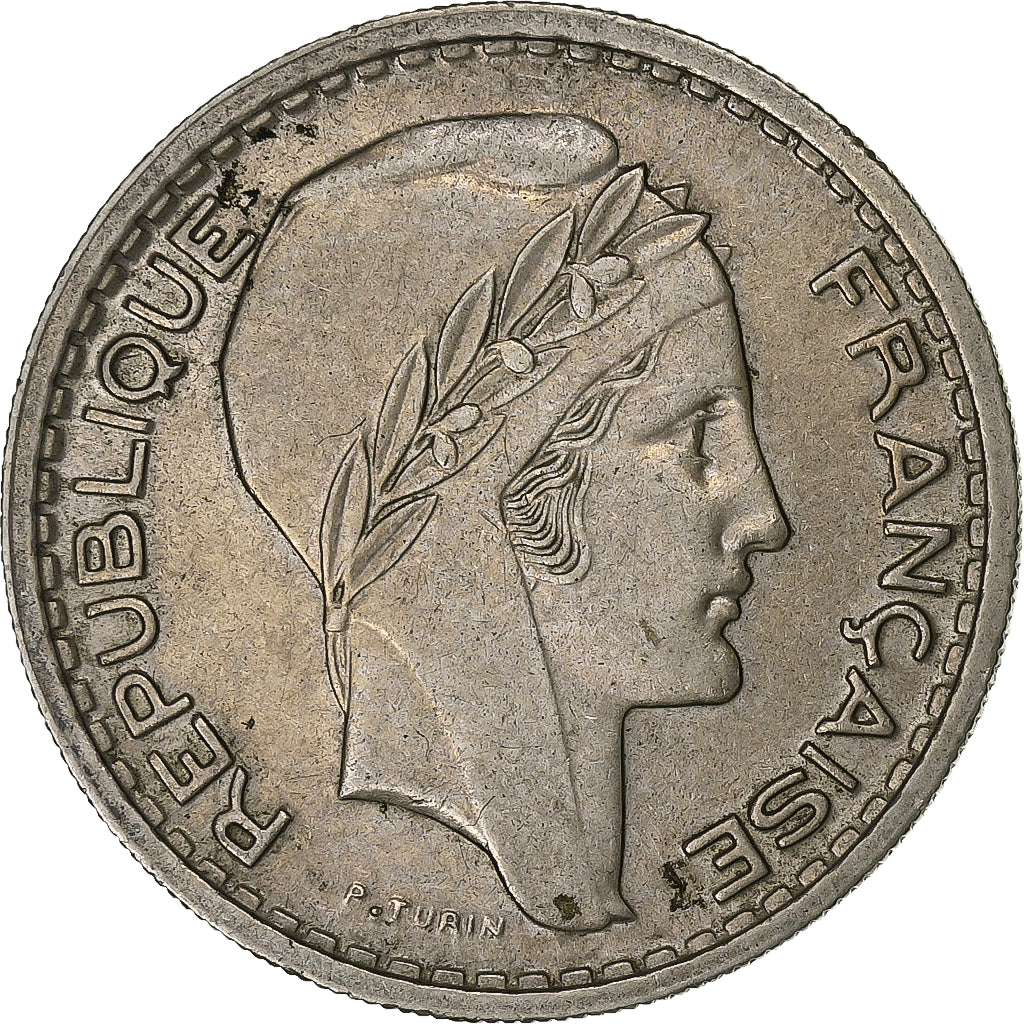 Frankreich, 10 Francs, Turin, 1948, Beaumont - Le Roger, Kupfer-Nickel, SS+