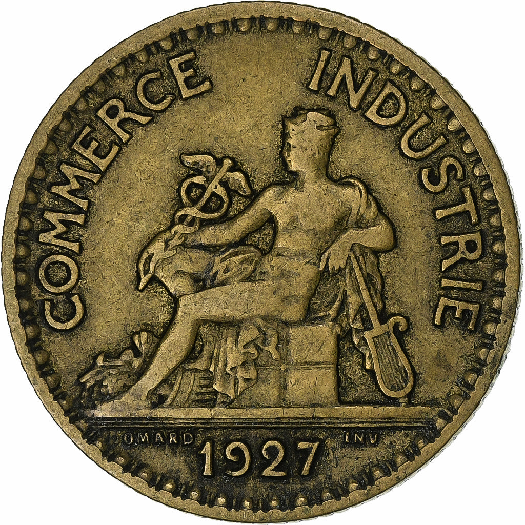 Frankreich, Franc, Chambre de commerce, 1927, Paris, Aluminum-Bronze, SS