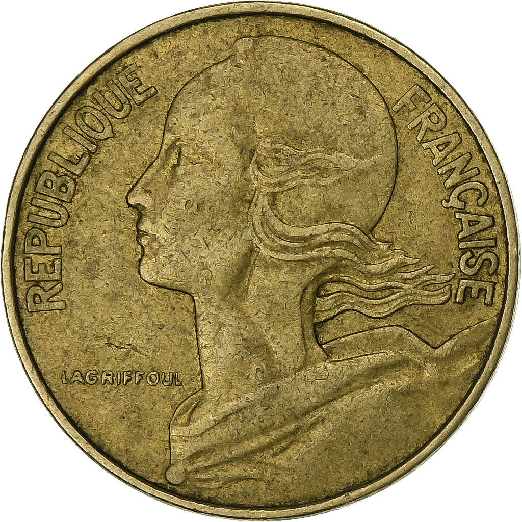 Francia, 10 Centimes, Marianne, 1985, Paris, Aluminio - bronce, MBC