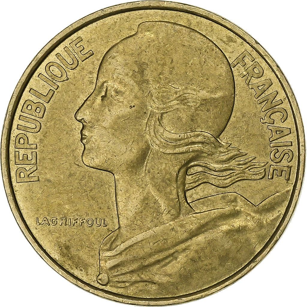 Francia, 10 Centimes, Marianne, 1987, Paris, Aluminio - bronce, MBC+