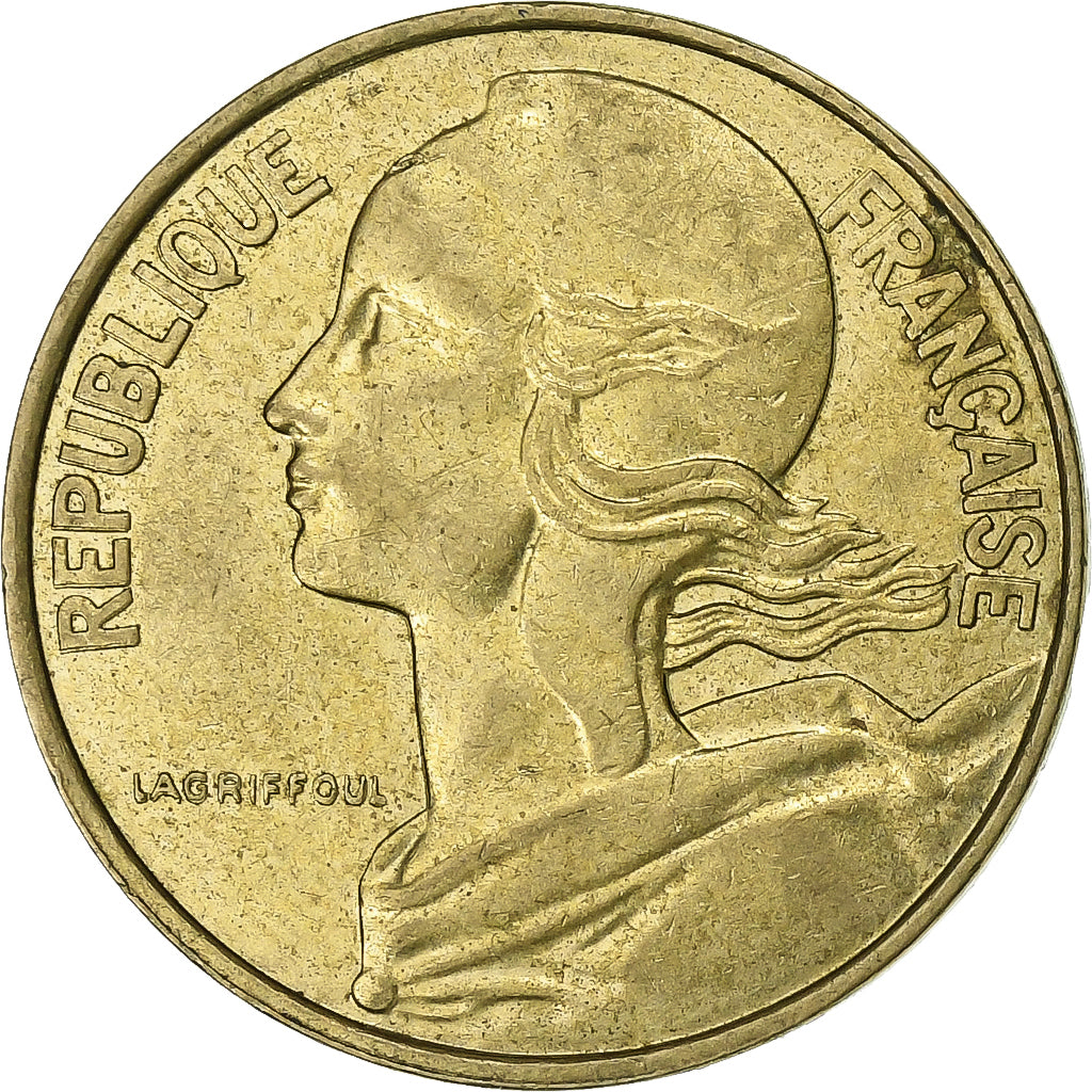 France, 10 Centimes, Marianne, 1986, Paris, Aluminum-Bronze, AU(50-53)