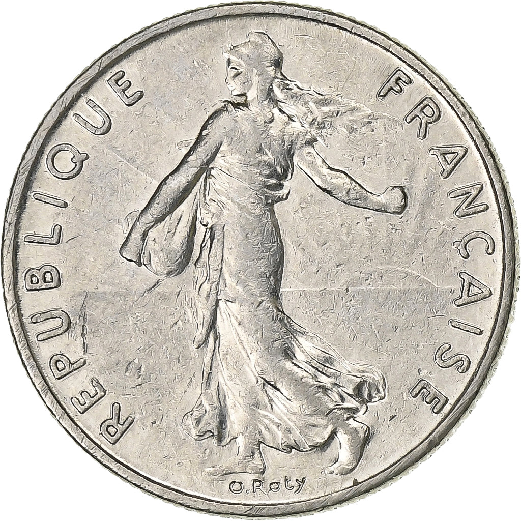 France, 1/2 Franc, Semeuse, 1986, Paris, Nickel, EF(40-45), KM:931.1