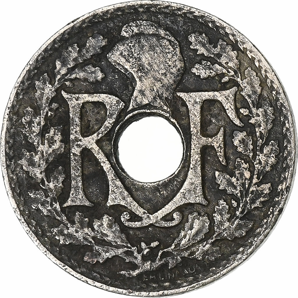 França, 5 Centimes, Lindauer, 1927, Cobre-níquel, VF(20-25), Gadoury:170