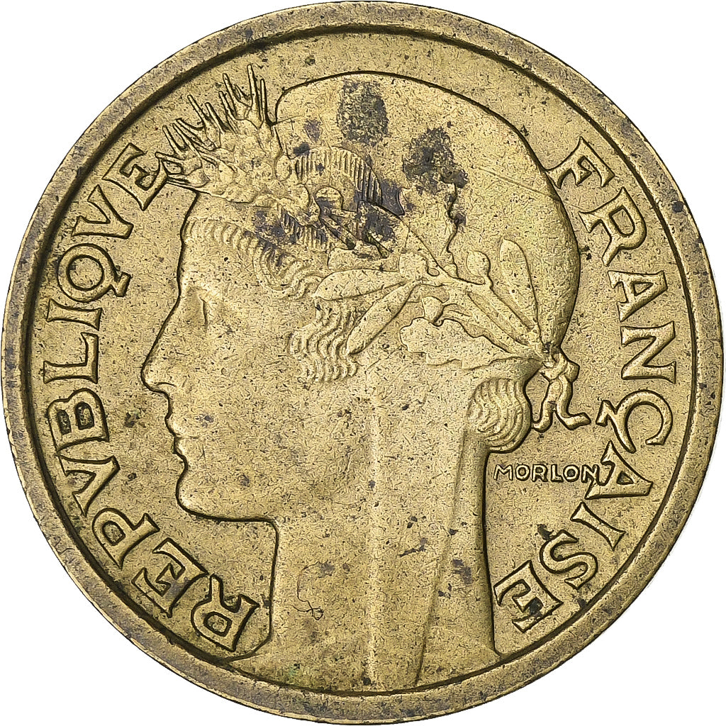 Francja, Franc, Morlon, 1940, Paris, Aluminium-Brąz, AU(50-53), Gadoury:470
