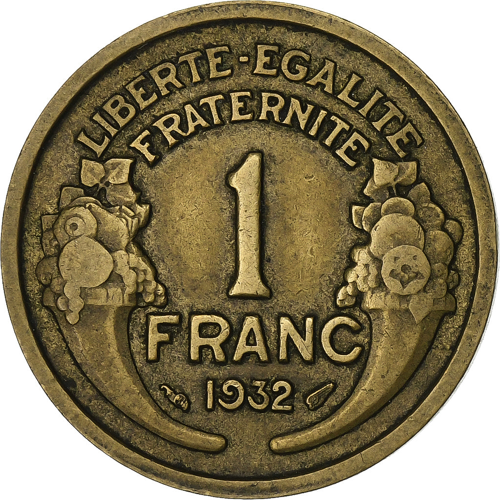 France, Franc, Morlon, 1932, Paris, Bronze-Aluminium, TTB, Gadoury:470, KM:885