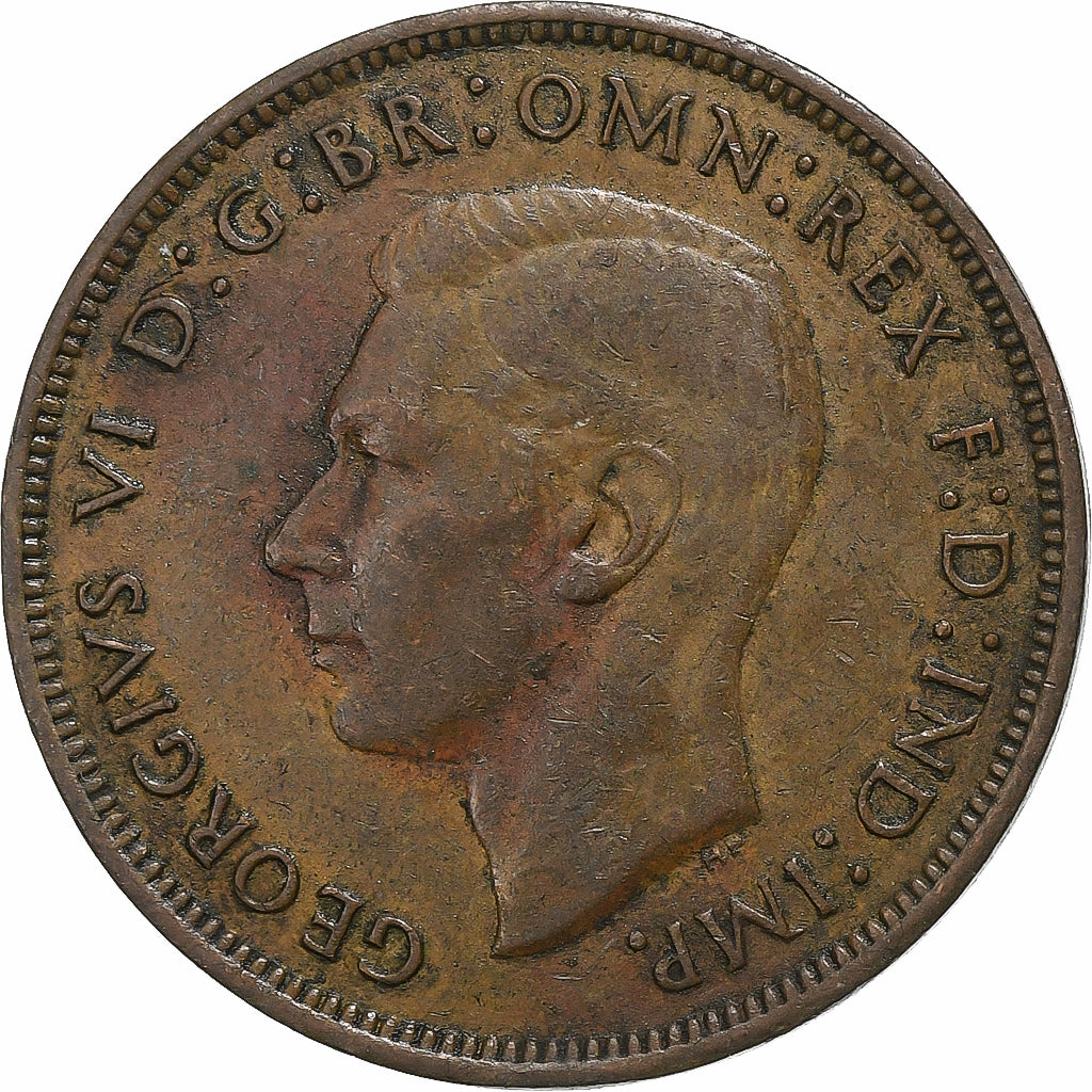 Gran Bretaña, George VI, Penny, 1940, Bronce, BC+, KM:845