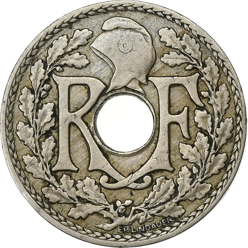 Francia, 10 Centimes, Lindauer, 1917, Paris, Rame-nichel, BB, KM:866a