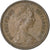 Gran Bretaña, Elizabeth II, 1/2 New Penny, 1971, British Royal Mint, Bronce