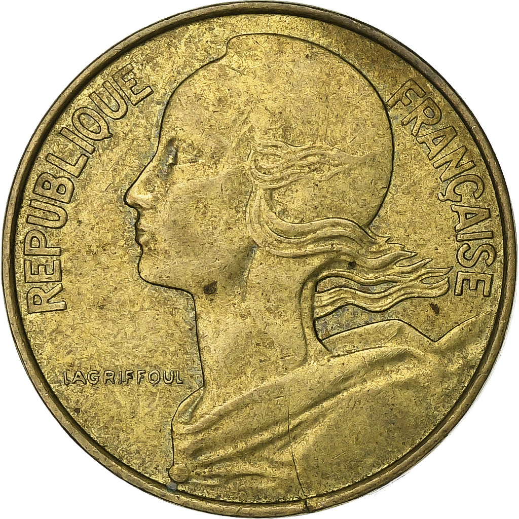 Francia, 10 Centimes, Marianne, 1990, Paris, Alluminio-bronzo, BB, KM:929
