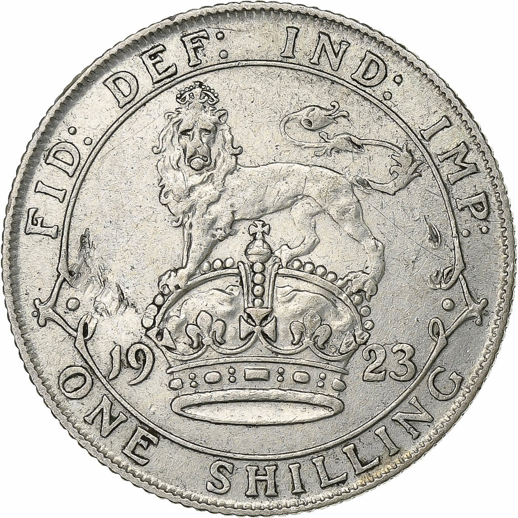 Großbritannien, George V, Shilling, 1923, Silber, SS, KM:816a