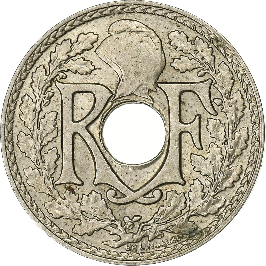 Francja, 5 Centimes, Lindauer, 1939, Paris, Nikiel-Brąz, AU(55-58), Le