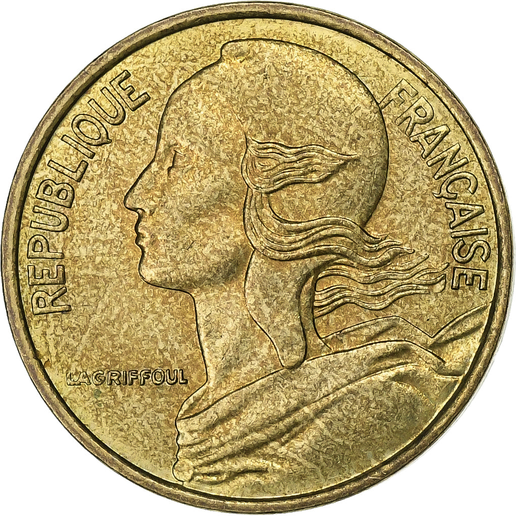 Francja, 5 Centimes, Marianne, 1998, Paris, Aluminium-Brąz, AU(50-53)