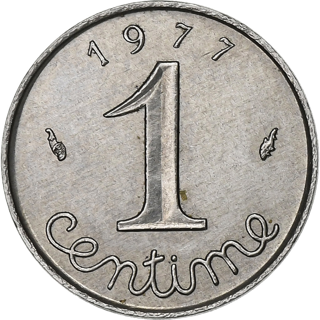 Francia, Centime, Épi, 1977, Paris, Acciaio inossidabile, SPL-, Gadoury:91