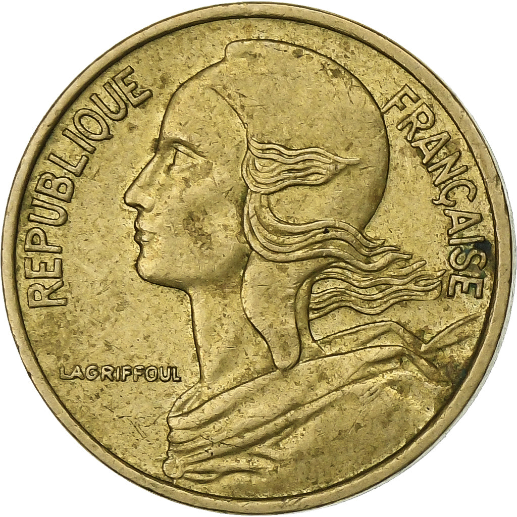 France, 5 Centimes, Marianne, 1985, Paris, Aluminum-Bronze, EF(40-45)