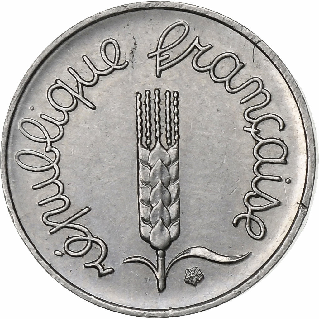 França, Centime, Épi, 1964, Paris, Aço Inoxidável, AU(50-53), Gadoury:91