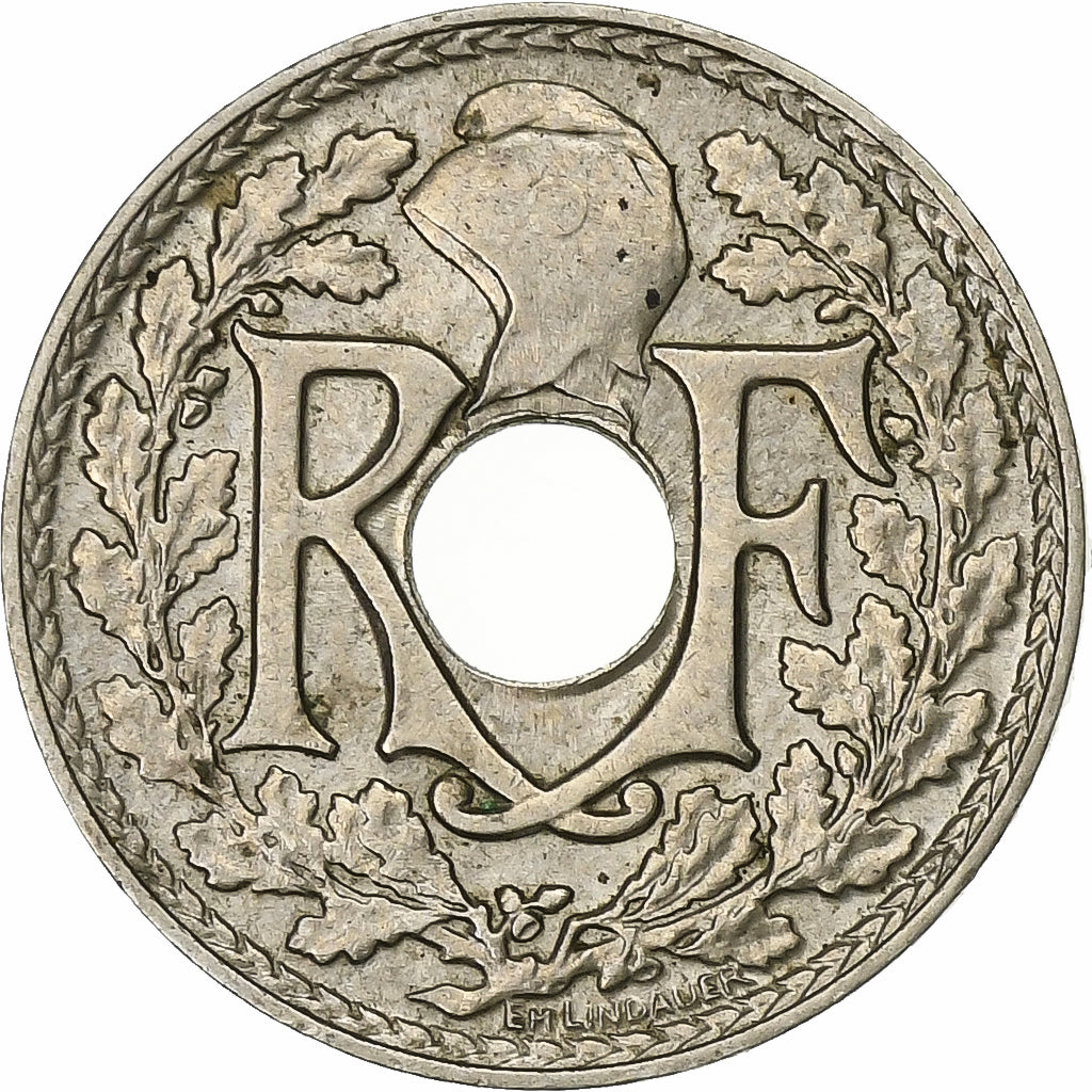 França, 5 Centimes, Lindauer, 1939, Níquel-Bronze, AU(55-58), Gadoury:171