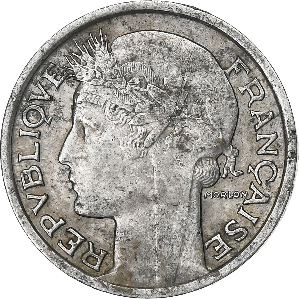 Frankreich, 50 Centimes, Morlon, 1947, Beaumont - Le Roger, Aluminium, SS