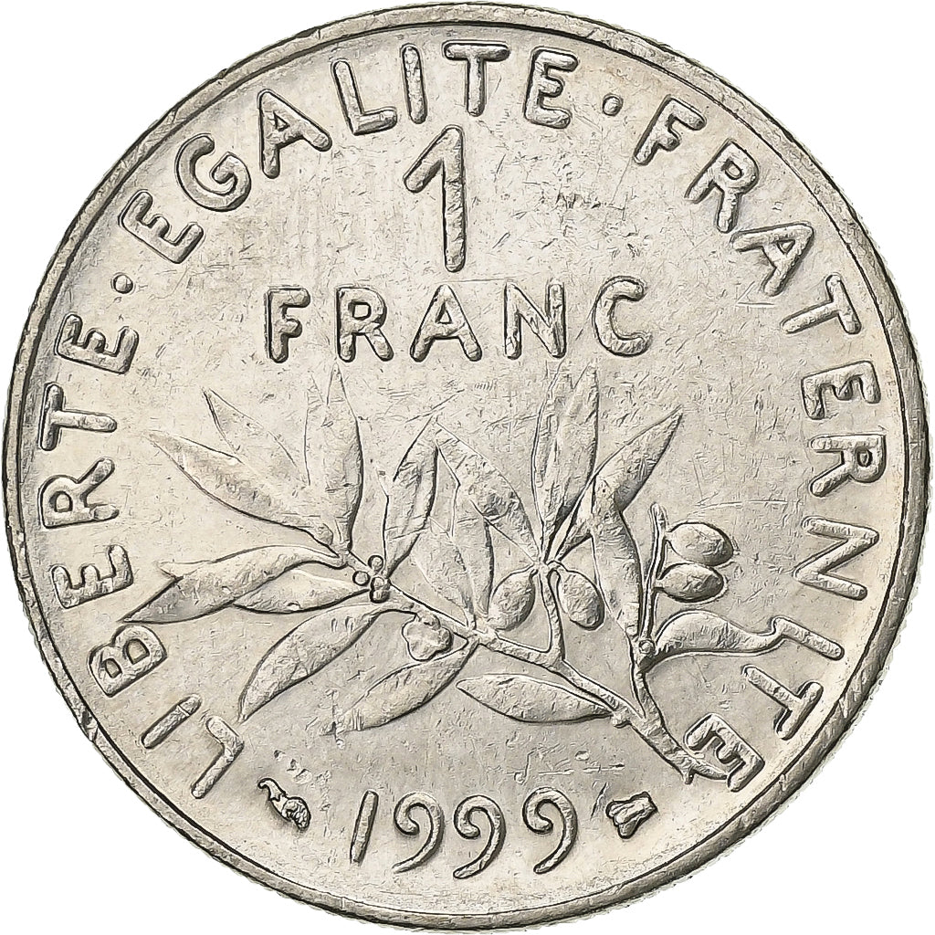 France, Franc, Semeuse, 1999, Paris, O.Roty, Nickel, EF(40-45), Le Franc:F.226