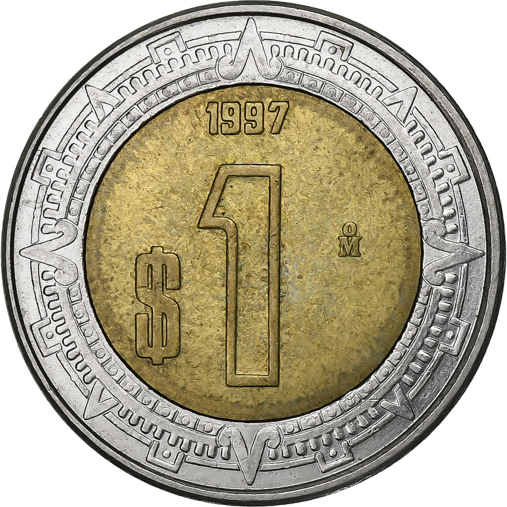 Messico, Peso, 1997, Mexico City, Bi-metallico, BB+, KM:603