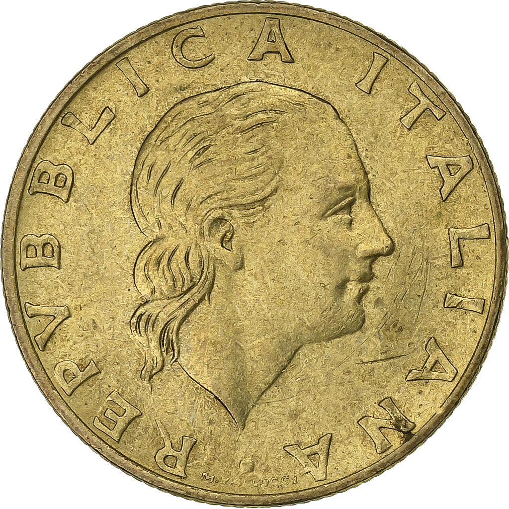 Italia, 200 Lire, 1978, Rome, Aluminio - bronce, MBC+, KM:105