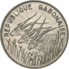 Gabon, 100 Francs, 1975, Paris, Nichel, BB, KM:13
