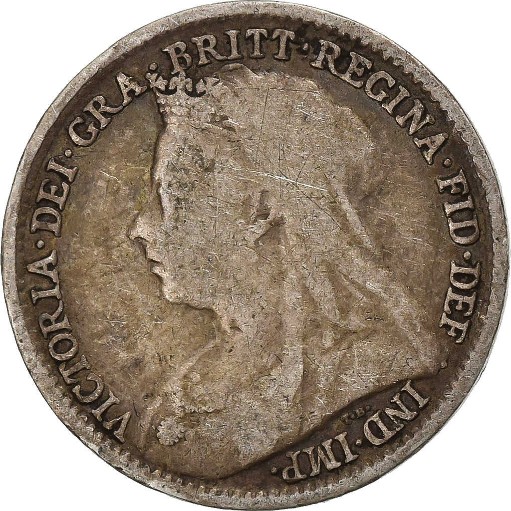 Gran Bretagna, Victoria, 3 Pence, 1894, Argento, MB, KM:777