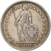 Svizzera, 2 Francs, 1907, Bern, Argento, BB, KM:21