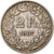 Svizzera, 2 Francs, 1907, Bern, Argento, BB, KM:21