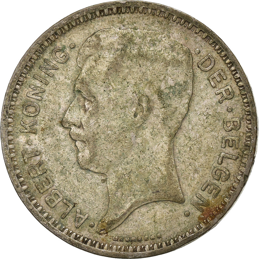 Belgio, 20 Francs, 20 Frank, 1934, Argento, MB, KM:103.1