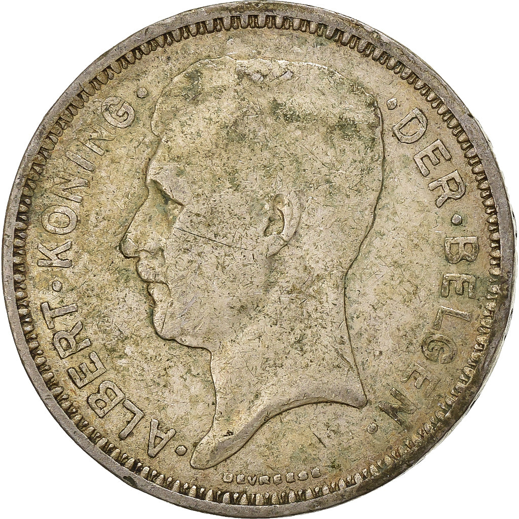 Belgium, 20 Francs, 20 Frank, 1934, Silver, VF(20-25), KM:103.1