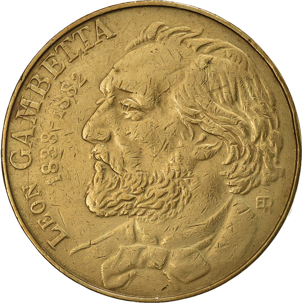 Francia, 10 Francs, Gambetta, 1982, Paris, Nichel-bronzo, MB, Gadoury:815