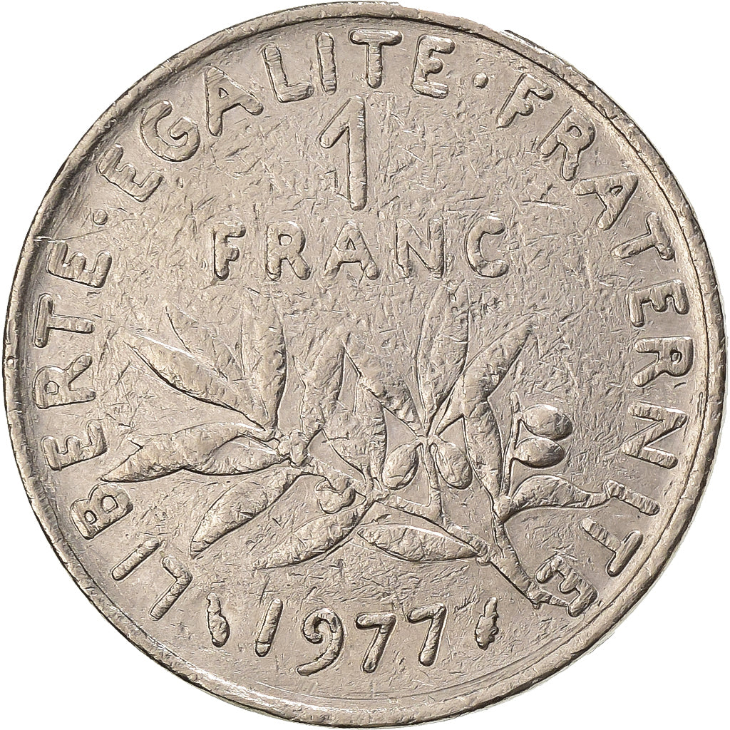 Frankreich, Franc, Semeuse, 1977, Paris, Nickel, S+, Gadoury:474, KM:925.1