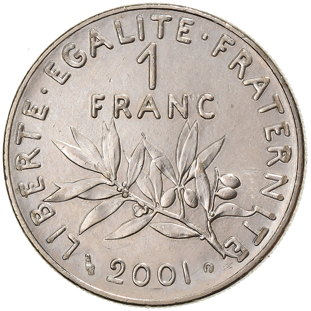 Francia, Franc, Semeuse, 2001, Paris, Níquel, EBC, Gadoury:474, KM:925.1