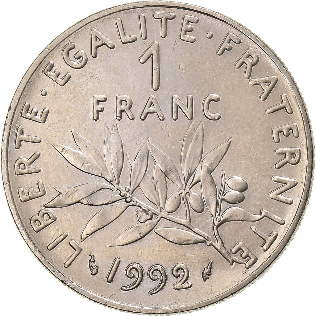 Francia, Franc, Semeuse, 1992, Paris, Níquel, EBC, Gadoury:474, KM:925.1