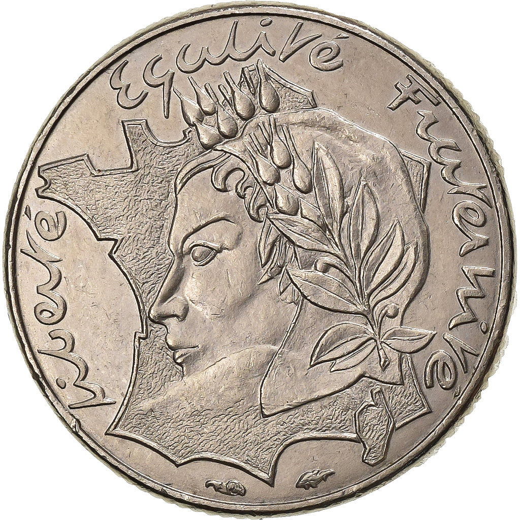 Francia, 10 Francs, Jimenez, 1986, Paris, Nichel, BB+, KM:959