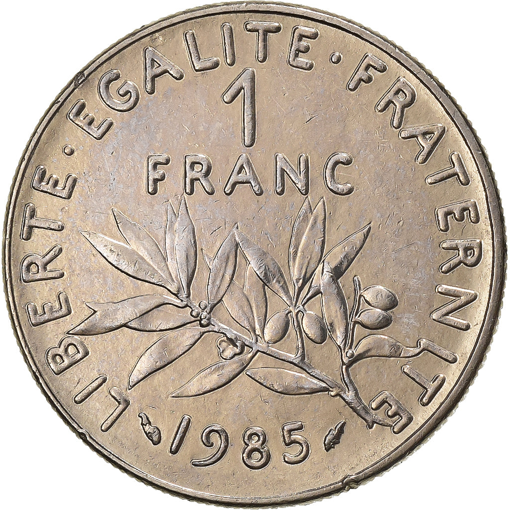 Francia, Franc, Semeuse, 1985, Paris, Níquel, MBC, Gadoury:474, KM:925.1