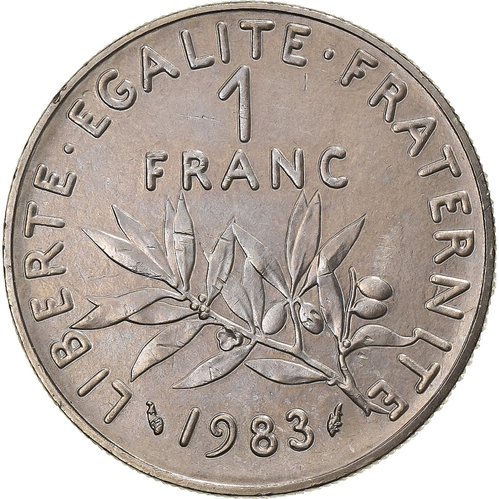 Francia, Franc, Semeuse, 1983, Paris, Níquel, EBC, Gadoury:474, KM:925.1