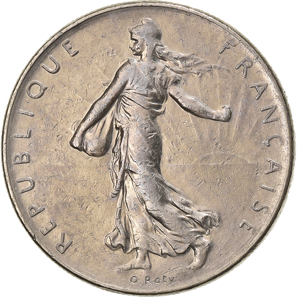 Francia, Franc, Semeuse, 1978, Paris, Níquel, BC+, Gadoury:474, KM:925.1