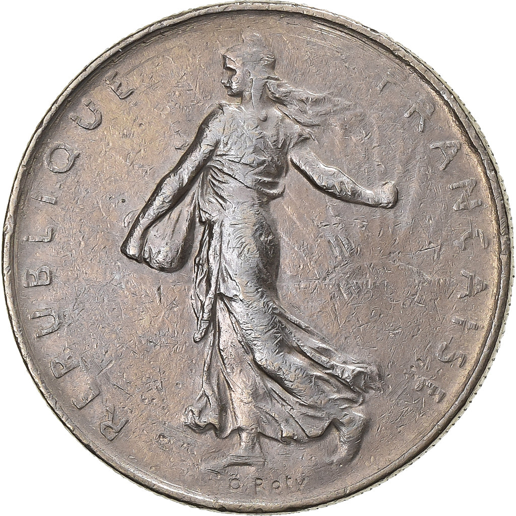 Francia, Franc, Semeuse, 1971, Paris, Níquel, BC+, Gadoury:474, KM:925.1