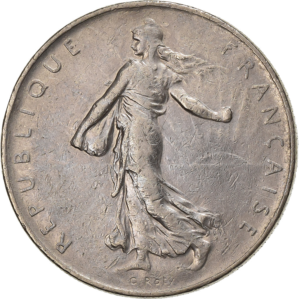 Francia, Franc, Semeuse, 1972, Paris, Níquel, MBC, Gadoury:474, KM:925.1