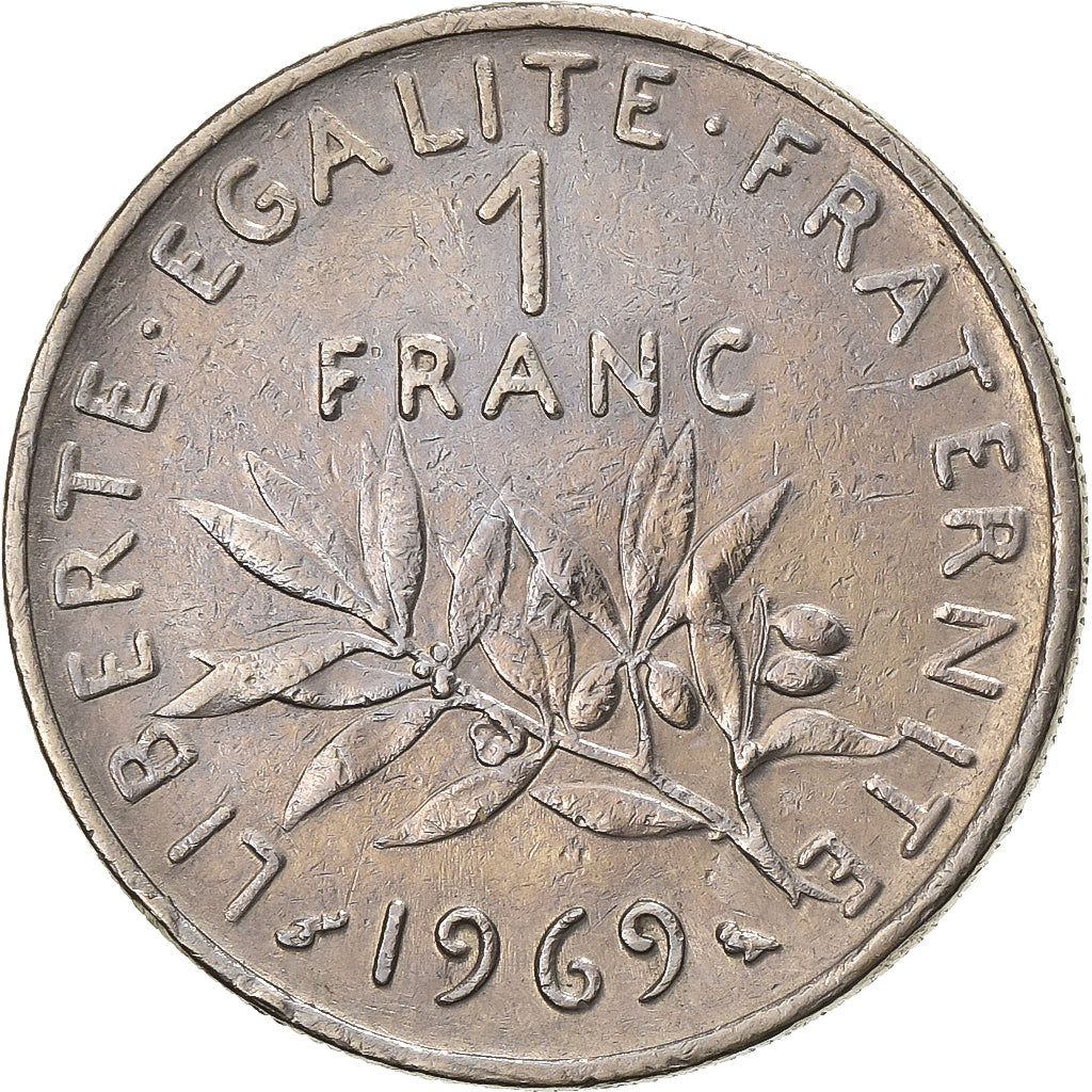 Frankreich, Franc, Semeuse, 1969, Paris, Nickel, S+, Gadoury:474, KM:925.1