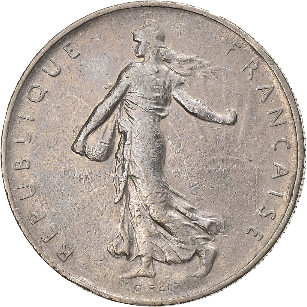 Francia, Franc, Semeuse, 1968, Paris, Níquel, BC+, Gadoury:474, KM:925.1