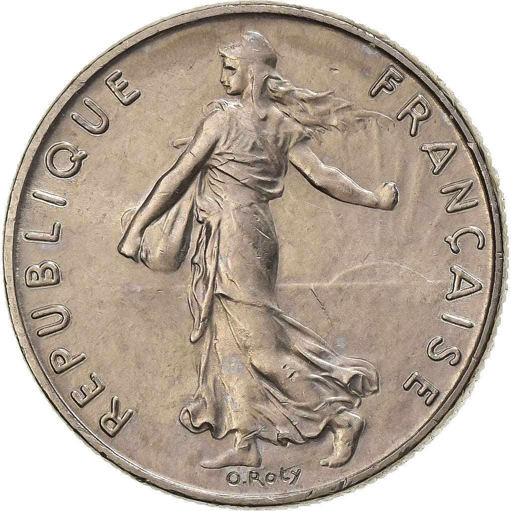 France, 1/2 Franc, Semeuse, 1988, Paris, Nickel, MS(60-62), Gadoury:429