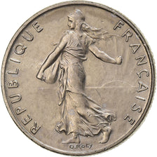 Francja, 1/2 Franc, Semeuse, 1988, Paris, Nikiel, MS(60-62), Gadoury:429